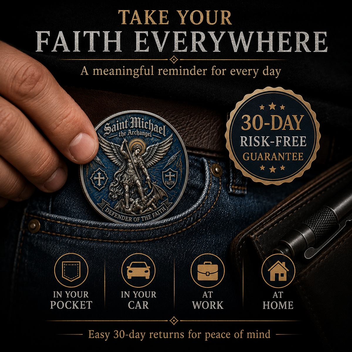Virttle™ Saint Michael Guardian Coin