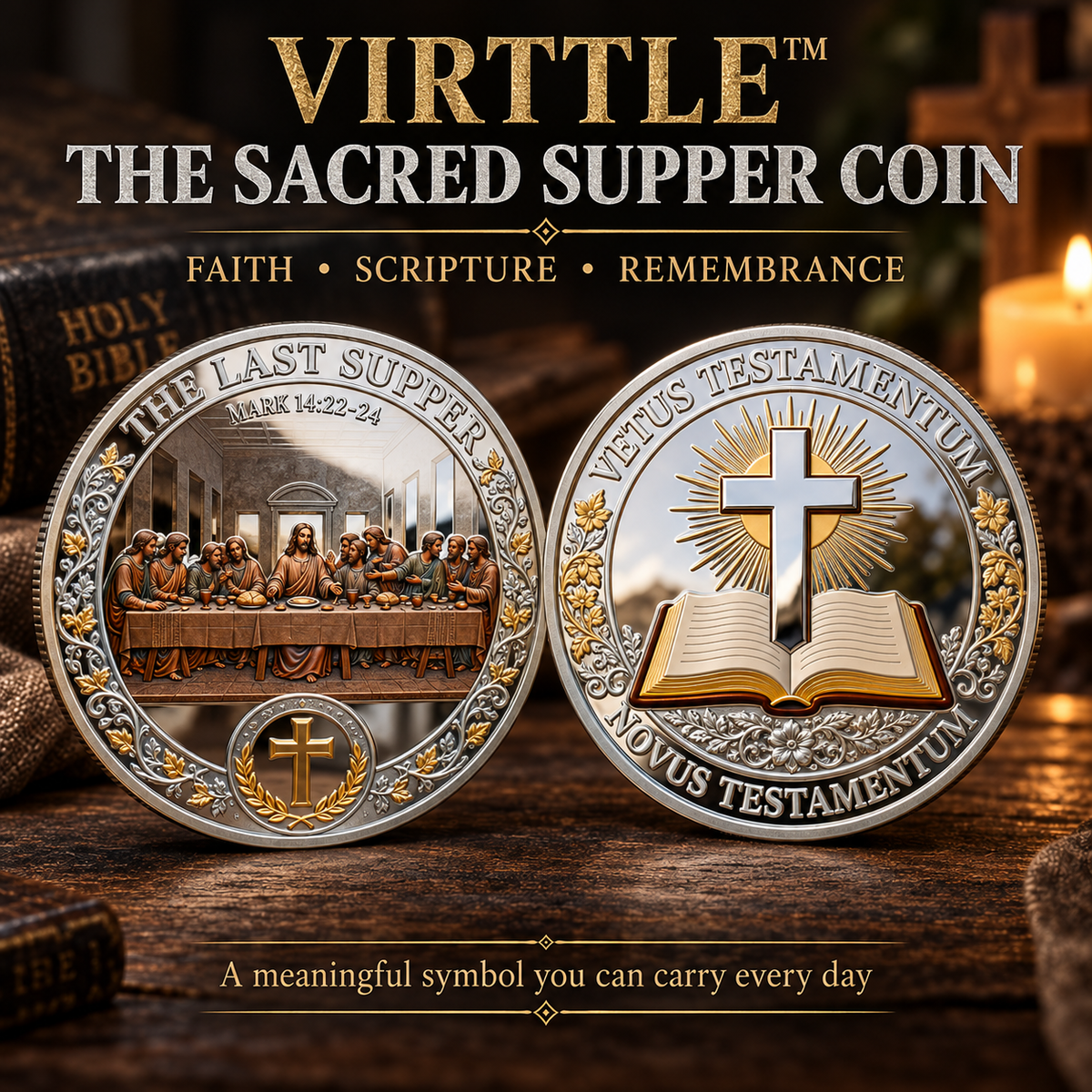 Virttle™ The Sacred Supper Coin