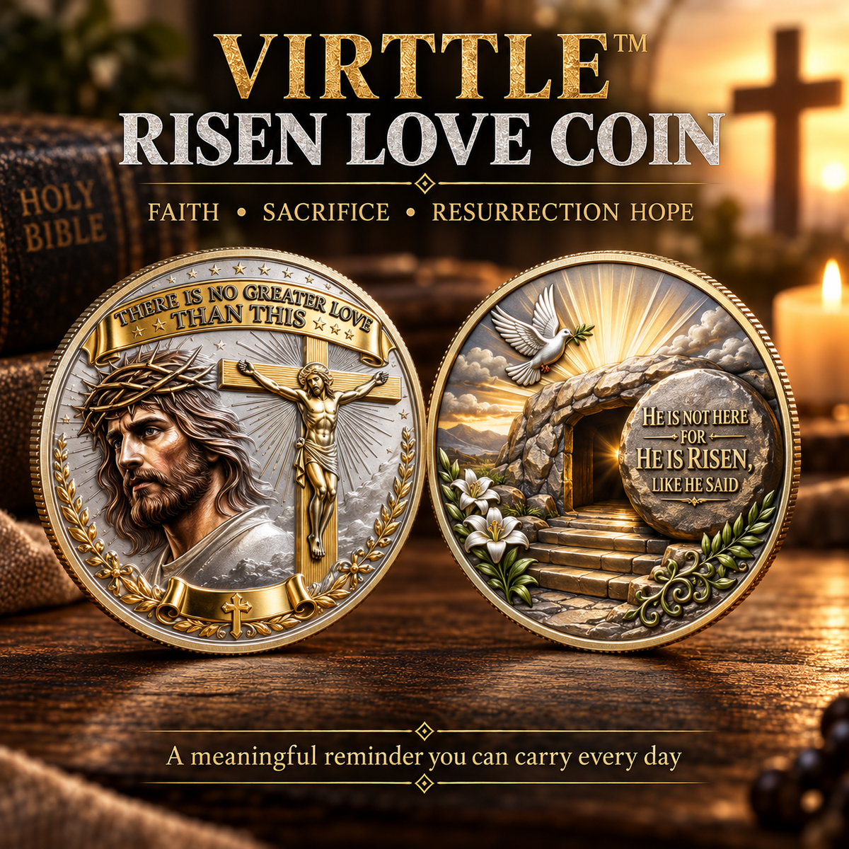 Virttle™ Risen Love Coin